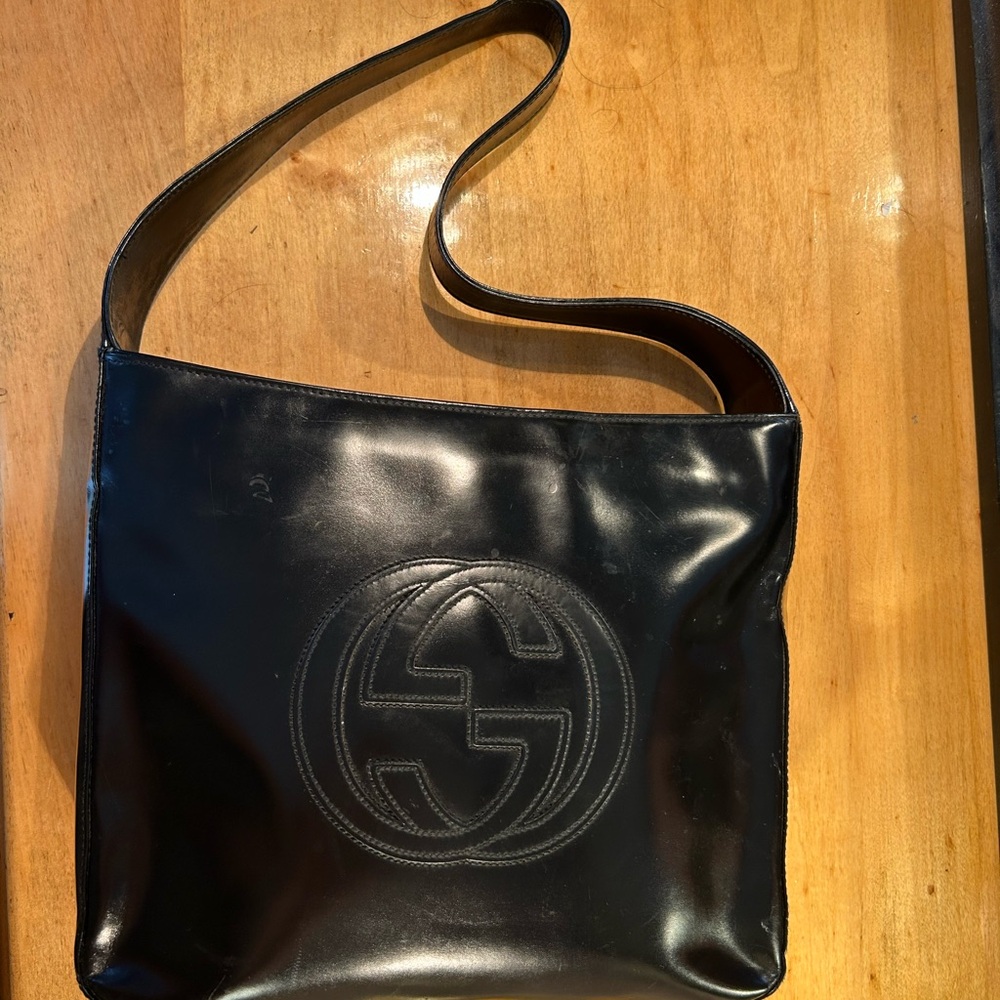 90s Gucci Black Bag